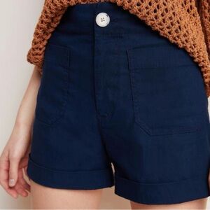 Anthropologie Megan Patch Pocket Shorts 28
